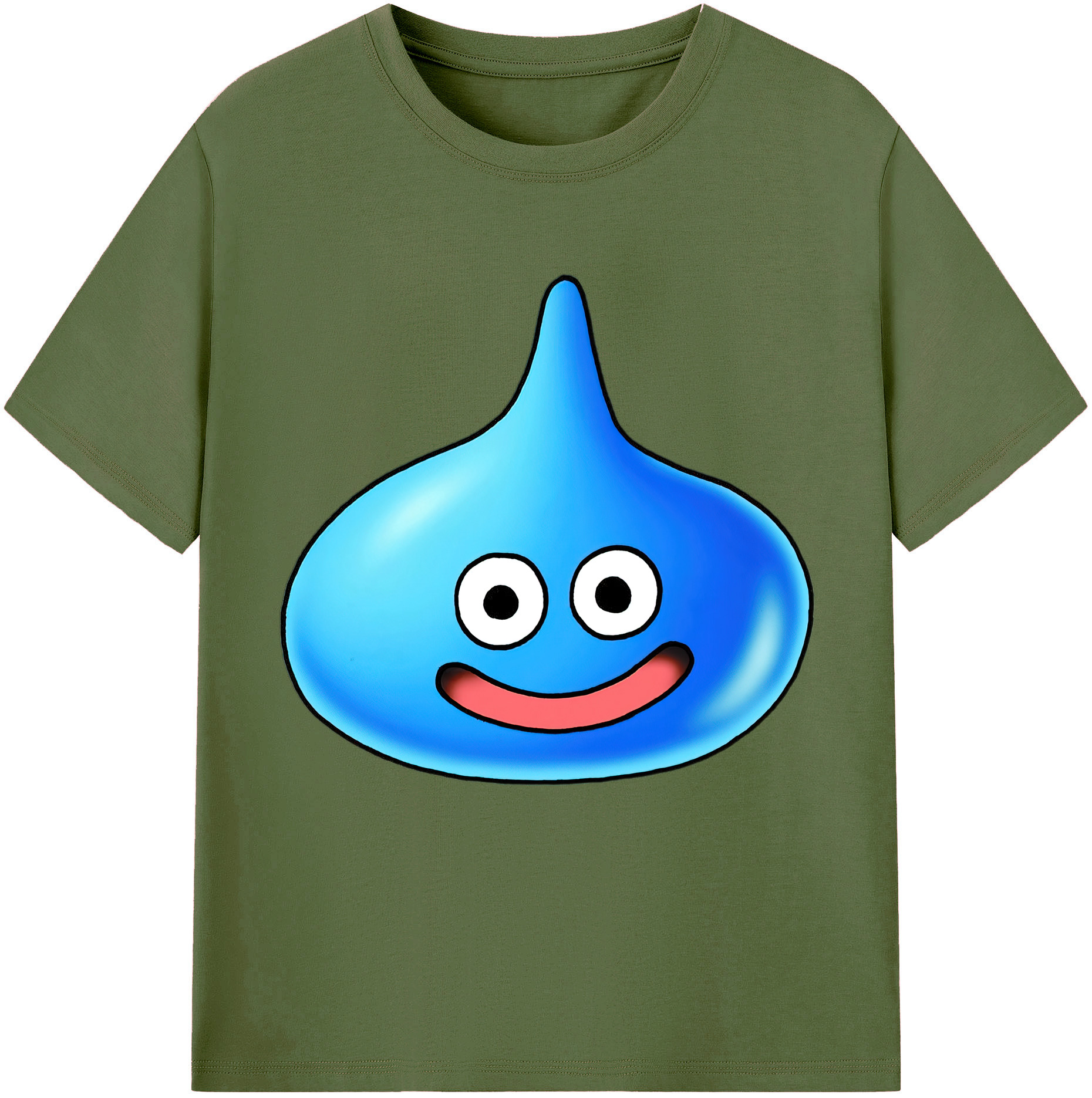 （画像用） ドラゴンクエスト Doragon Kuesuto Dragon Quest 綿100％半袖Tシャツ（フロントプリント）